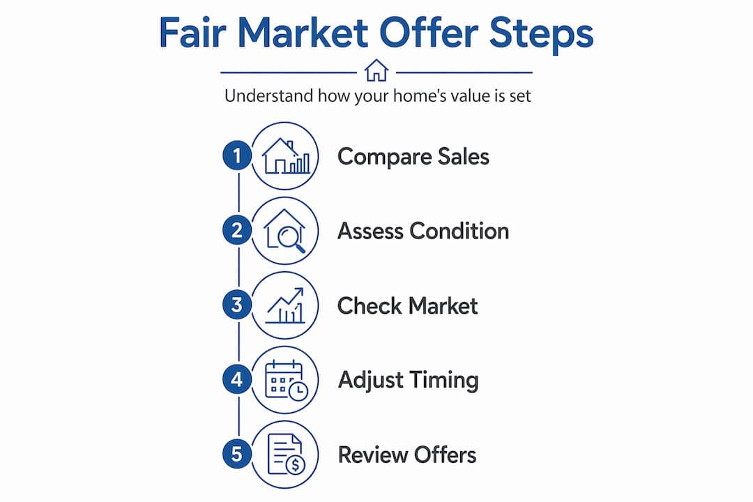 Infographic showing fair market offer process